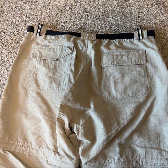 The North Face Pants Mens Beige Convertible Nylon Hiking Belted Size XXL - Picture 8 of 12
